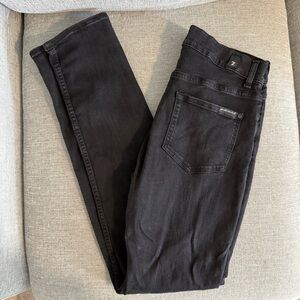 7 for all mankind Men's Black Jeans